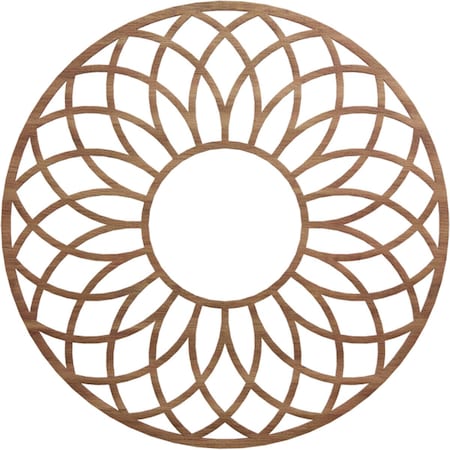 Ekena Millwork Cannes Wood Fretwork Pierced Ceiling Medallion, Walnut, 30"OD x 10 1/4"ID x 3/8"T CMWP30X30X0375CNWA